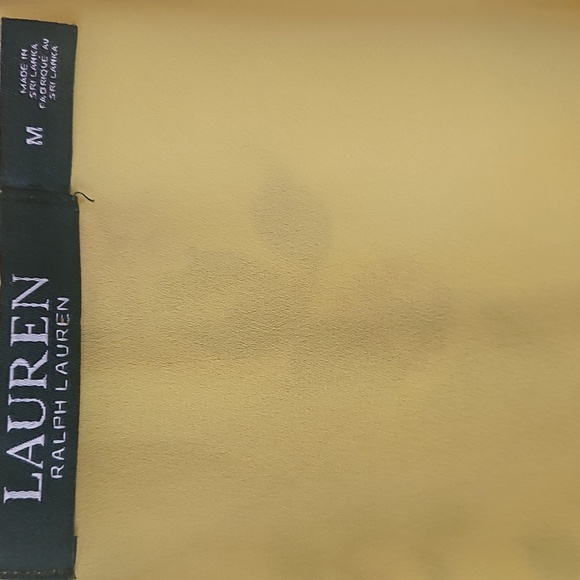 Ralph Lauren, Yellow Floral Wrap Top,   Medium - Picture 2 of 5